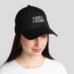 PUSSY IS A FEELING x MISHA Dad Cap in Black & White
