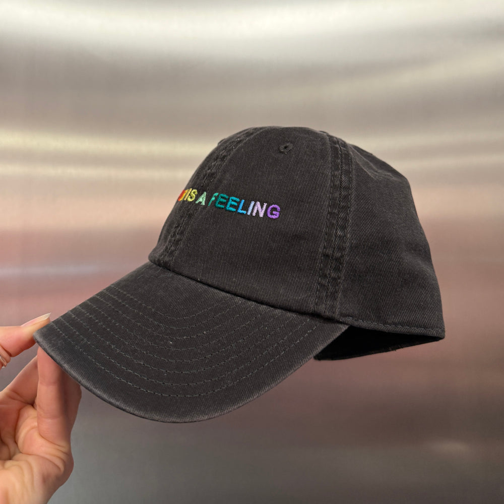 PRIDE kolekcia - PUSSY IS A FEELING sivá šiltovka