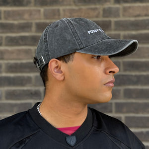 PUSSY IS A FEELING WASHED BLACK DAD CAP