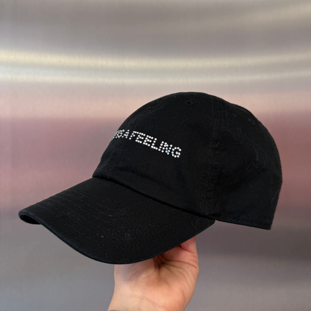 PUSSY IS A FEELING BLACK & DIAMOND DAD CAP