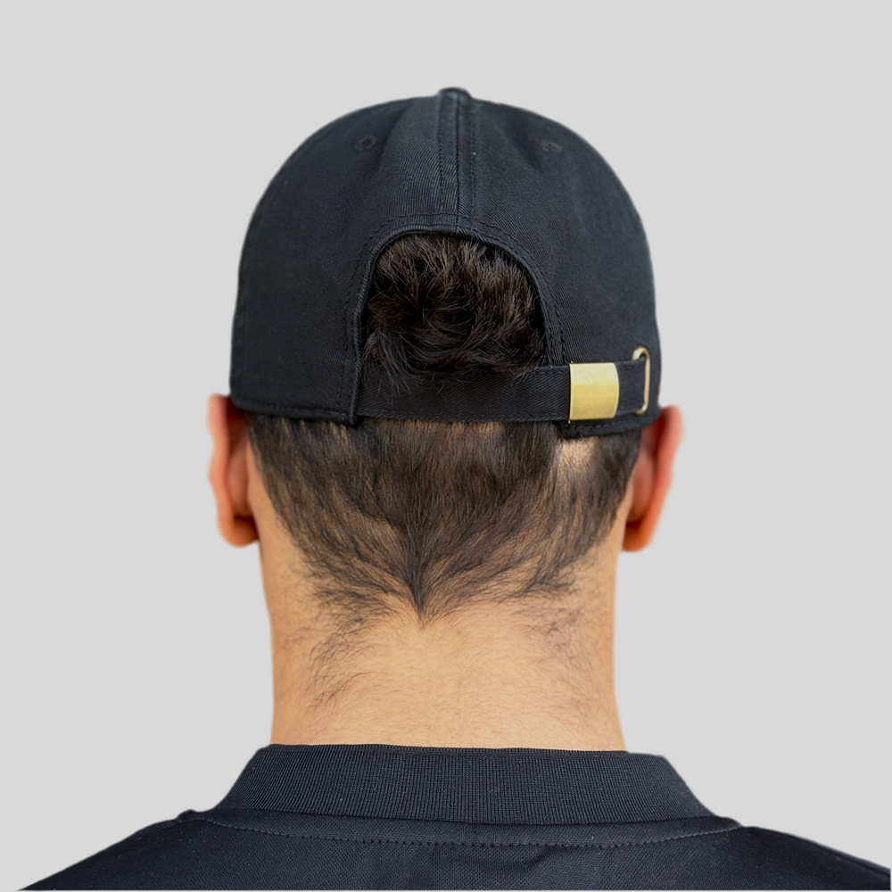 PUSSY IS A FEELING BLACK WITH WHITE DAD CAP