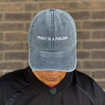 PUSSY IS A FEELING WASHED DENIM DAD CAP
