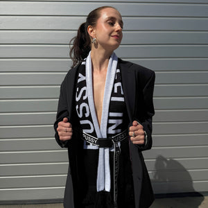 PUSSY IS A FEELING BLACK & WHITE BELT