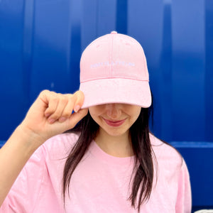 
            
                Load image into Gallery viewer, PUSSY IS A FEELING PINK WITH WHITE CAP
            
        