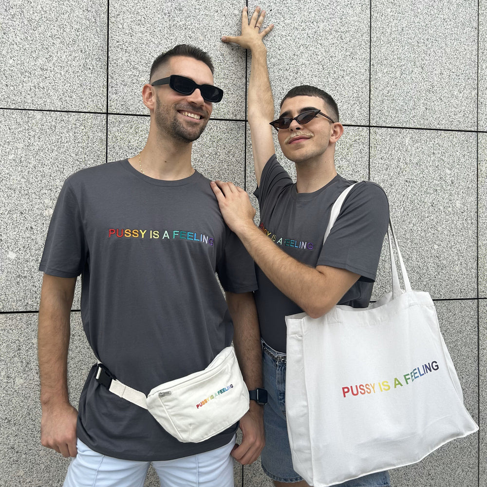 PRIDE kolekcia - PUSSY IS A FEELING maslová taška