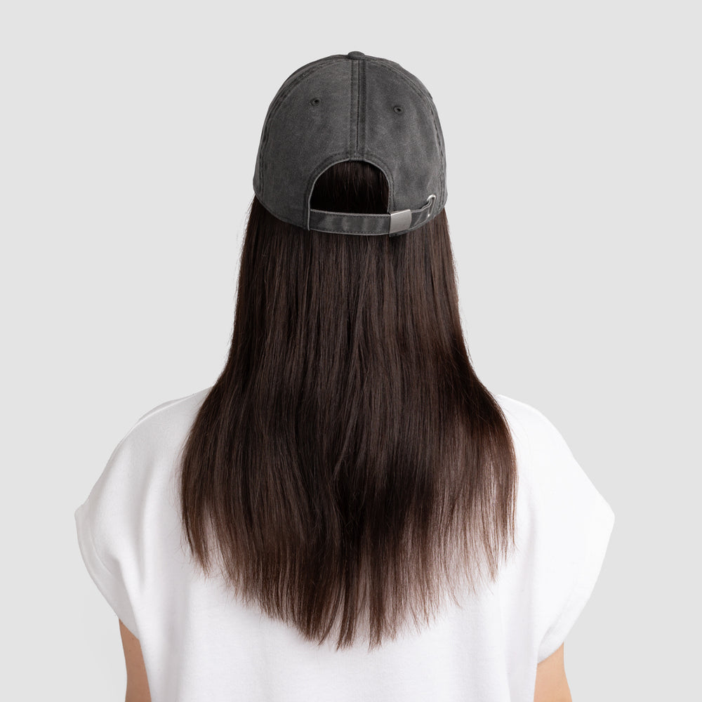 PUSSY IS A FEELING x MISHA Dad Cap in Washed Black & Green