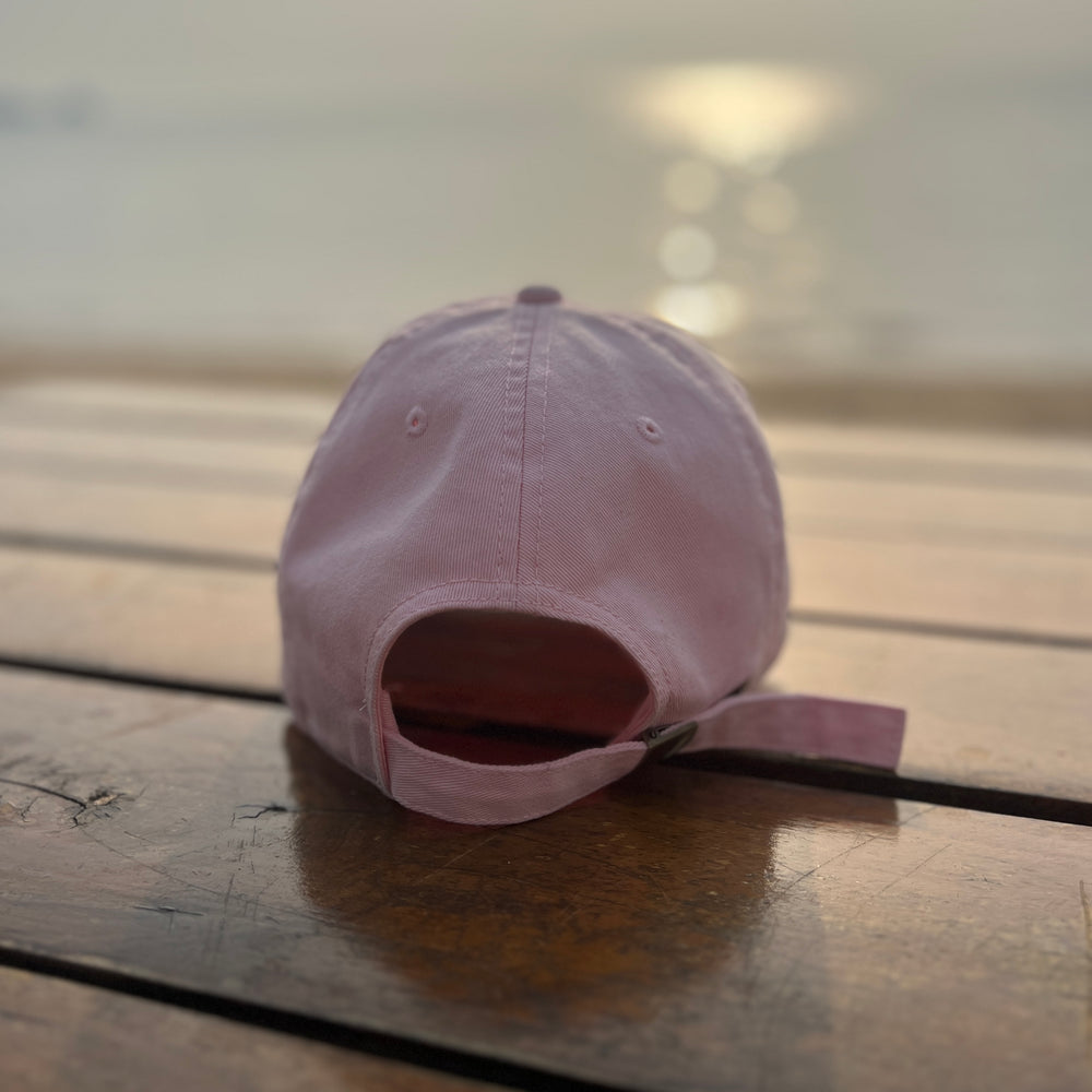 PUSSY IS A FEELING BABY PINK WITH MAGENTA SIGN DAD CAP