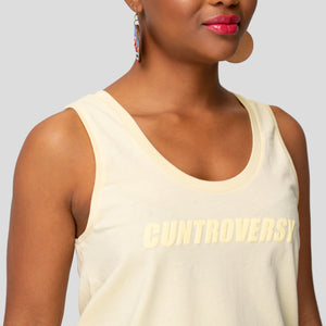 
            
                Load image into Gallery viewer, CUNTROVERSY VANILLA TANK TOP
            
        