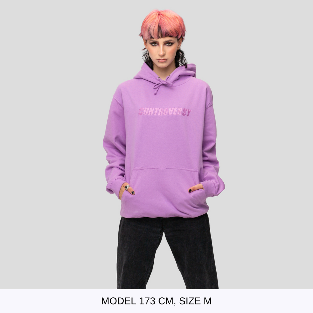 CUNTROVERSY LILAC HOODIE