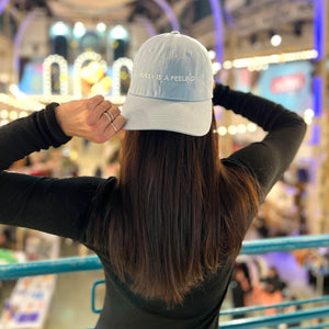 PUSSY IS A FEELING BABY BLUE DAD CAP