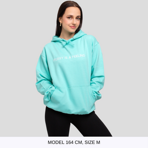 PUSSY IS A FEELING MINT HOODIE