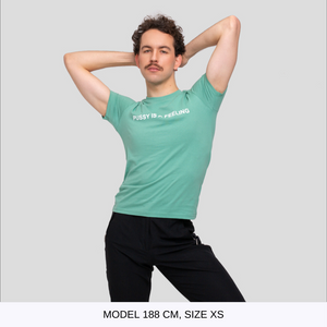 
            
                Load image into Gallery viewer, PUSSY IS A FEELING GREEN T-SHIRT
            
        